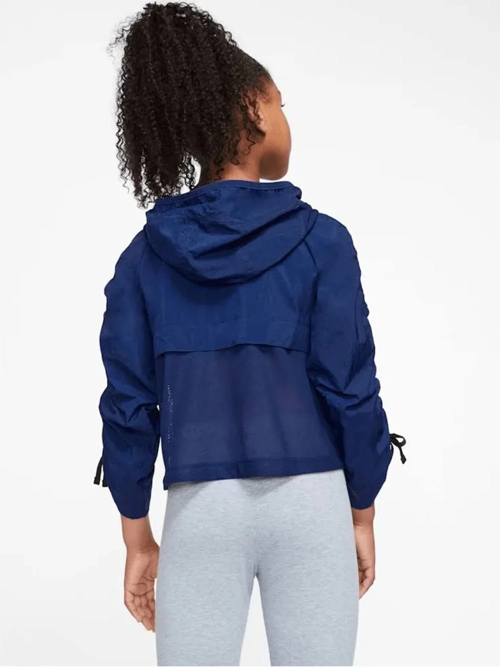 Nike Girls' Navy Blue Hooded Pullover. Size XL kids (12-14)